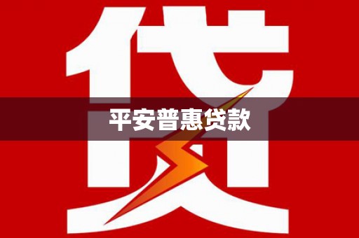 瑞金平安普惠贷款