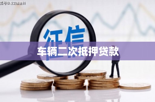 瑞金车辆二次抵押贷款