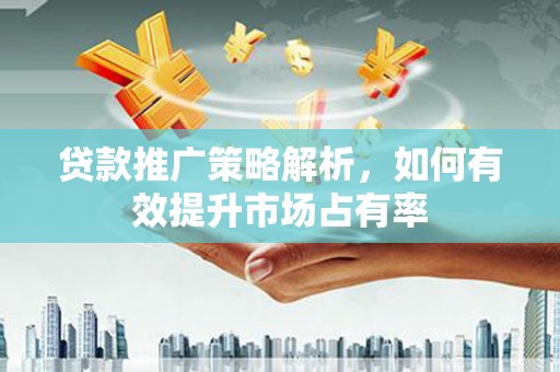 瑞金贷款推广策略解析，如何有效提升市场占有率