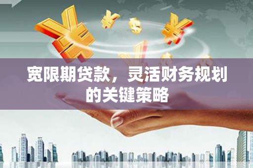 瑞金宽限期贷款，灵活财务规划的关键策略