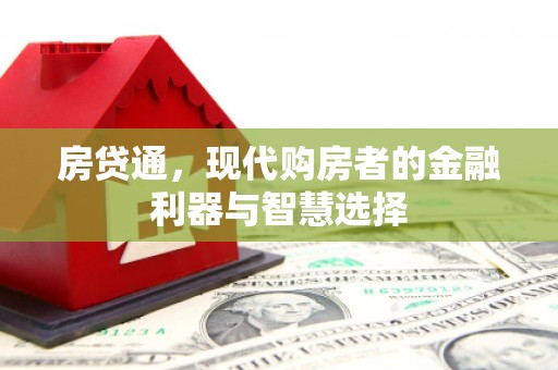 瑞金房贷通，现代购房者的金融利器与智慧选择
