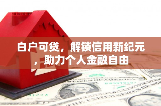 瑞金白户可贷，解锁信用新纪元，助力个人金融自由