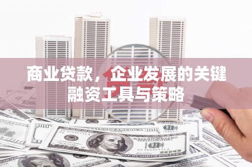 瑞金商业贷款，企业发展的关键融资工具与策略