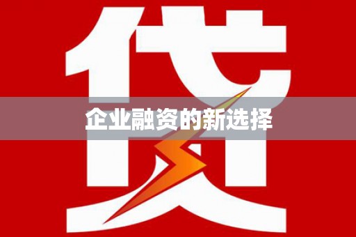 瑞金企业融资的新选择