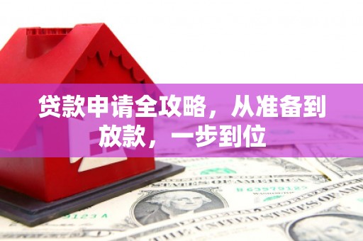 瑞金贷款申请全攻略，从准备到放款，一步到位