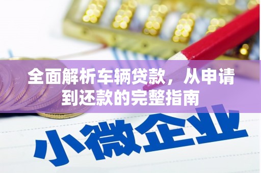 瑞金全面解析车辆贷款，从申请到还款的完整指南