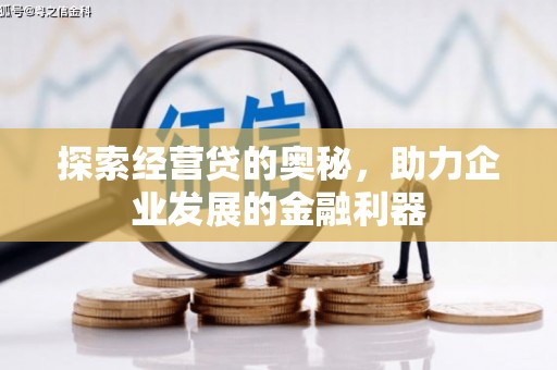 瑞金探索经营贷的奥秘，助力企业发展的金融利器