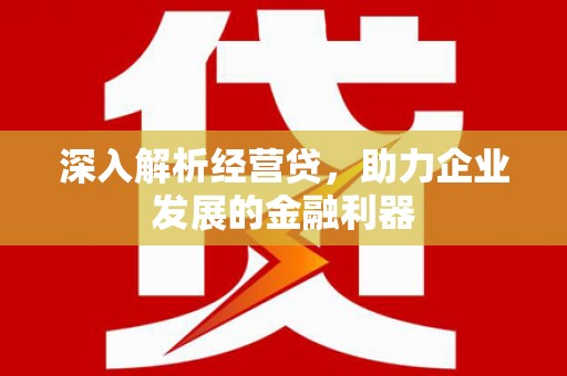 瑞金深入解析经营贷，助力企业发展的金融利器