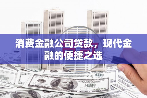 瑞金消费金融公司贷款，现代金融的便捷之选
