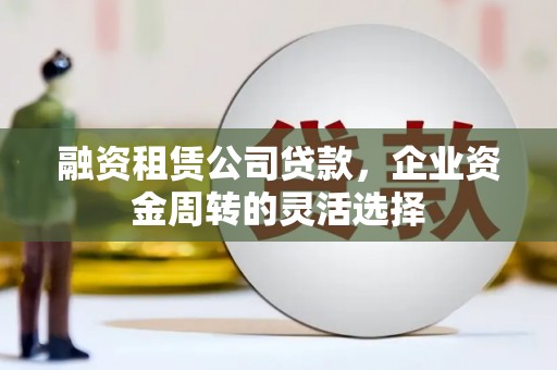瑞金融资租赁公司贷款，企业资金周转的灵活选择