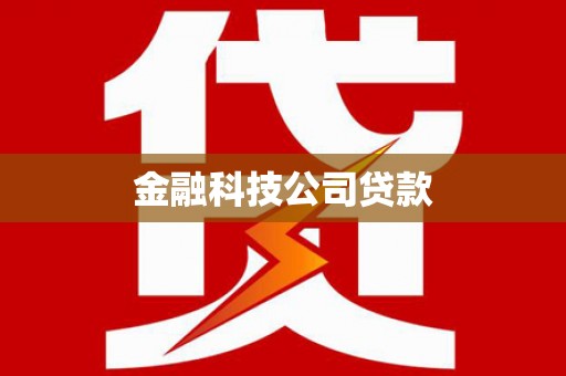 瑞金金融科技公司贷款