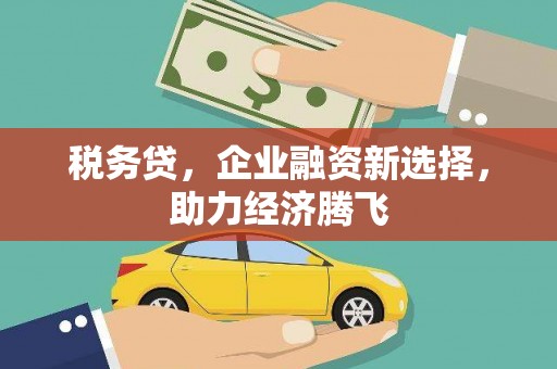 瑞金税务贷，企业融资新选择，助力经济腾飞
