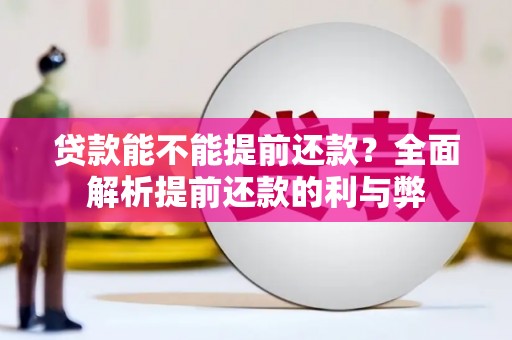 瑞金贷款能不能提前还款？全面解析提前还款的利与弊