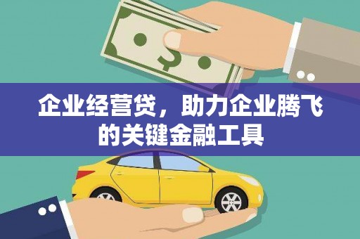 瑞金企业经营贷，助力企业腾飞的关键金融工具