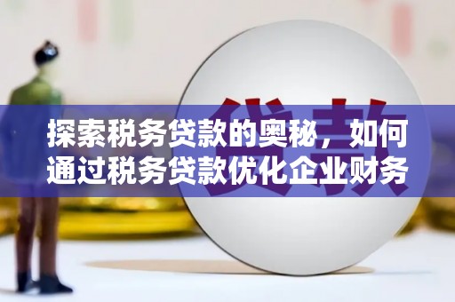 瑞金探索税务贷款的奥秘，如何通过税务贷款优化企业财务