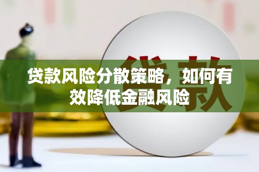 瑞金贷款风险分散策略，如何有效降低金融风险