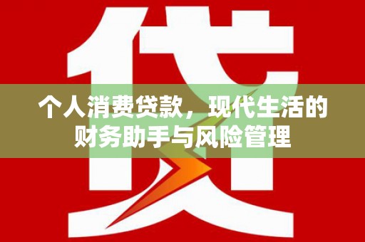瑞金个人消费贷款，现代生活的财务助手与风险管理