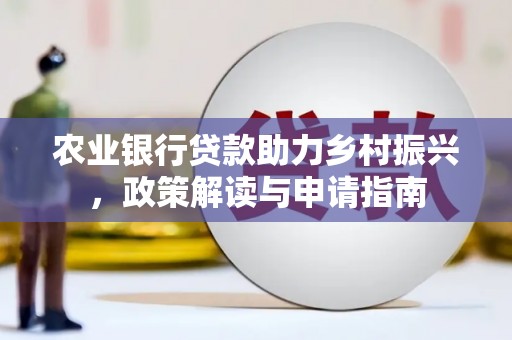 瑞金农业银行贷款助力乡村振兴，政策解读与申请指南