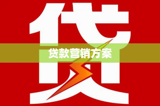 瑞金贷款营销方案