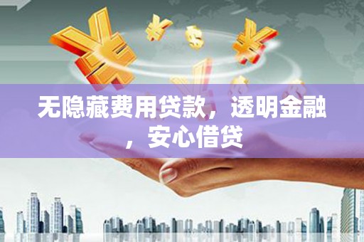 瑞金无隐藏费用贷款，透明金融，安心借贷