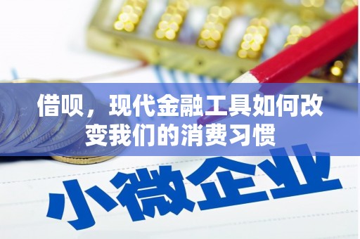 瑞金借呗，现代金融工具如何改变我们的消费习惯