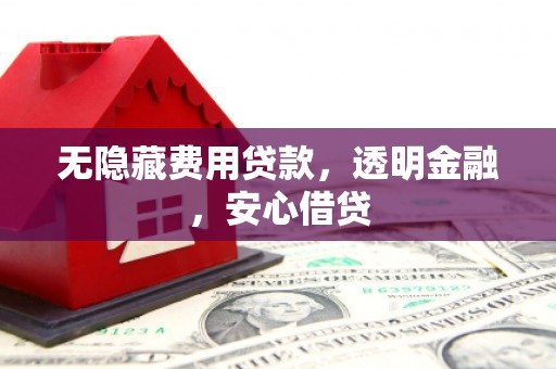 瑞金无隐藏费用贷款，透明金融，安心借贷