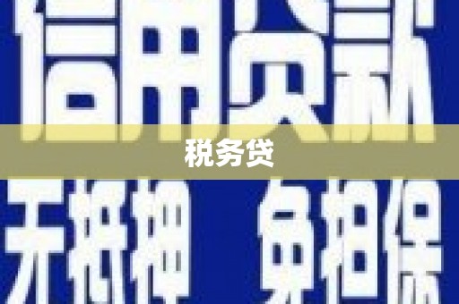 瑞金税务贷