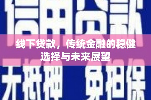瑞金线下贷款，传统金融的稳健选择与未来展望