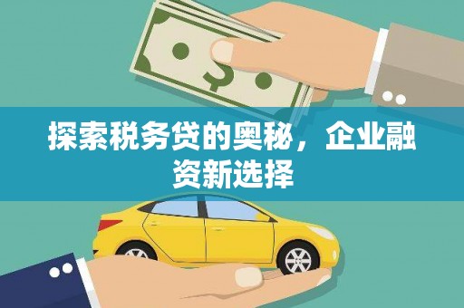 瑞金探索税务贷的奥秘，企业融资新选择