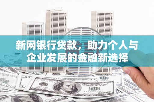 瑞金新网银行贷款，助力个人与企业发展的金融新选择