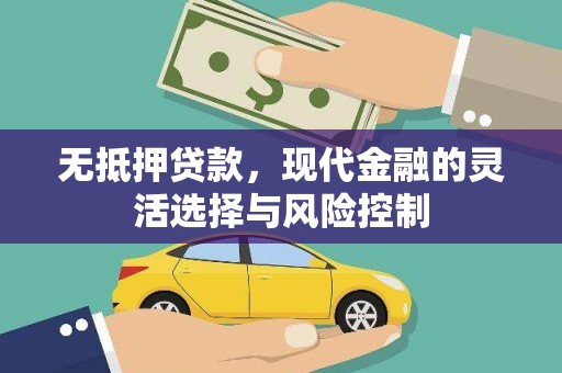 瑞金无抵押贷款，现代金融的灵活选择与风险控制