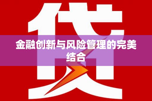 瑞金金融创新与风险管理的完美结合