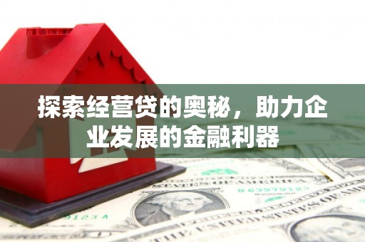 瑞金探索经营贷的奥秘，助力企业发展的金融利器