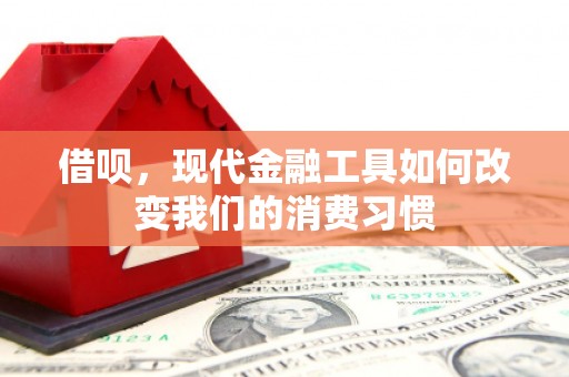 瑞金借呗，现代金融工具如何改变我们的消费习惯