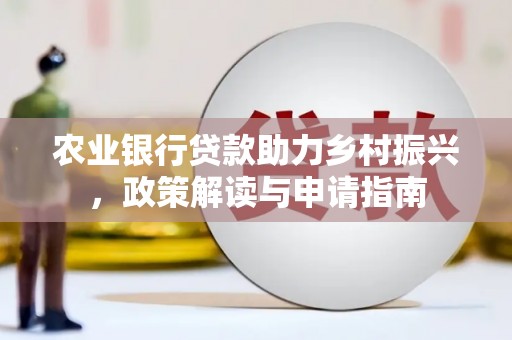 瑞金农业银行贷款助力乡村振兴，政策解读与申请指南