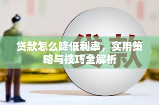 瑞金贷款怎么降低利率，实用策略与技巧全解析