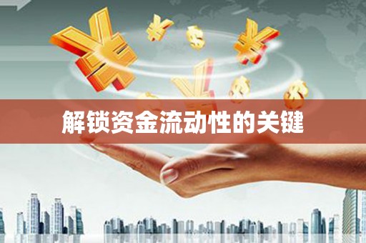 瑞金解锁资金流动性的关键