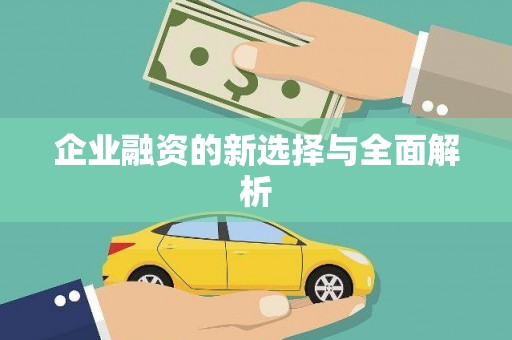 瑞金企业融资的新选择与全面解析