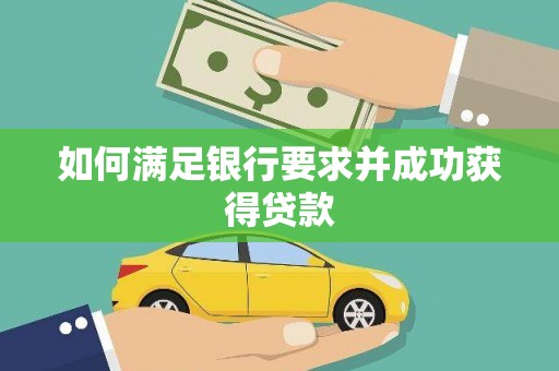 瑞金如何满足银行要求并成功获得贷款